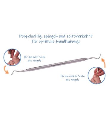 Faude Corner Lifter - Professional Stainless Steel Foot Care Tool for Ingrown Toenails & Nail Cleaning | 17cm Spoon Lifter - Buy Online on SooperMarket.com