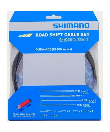 SHIMANO Road OT-SP41 Polymer Coated Shift Cable Sets for Dura-Ace R9100 Series(OT-RS900 is Included) Black