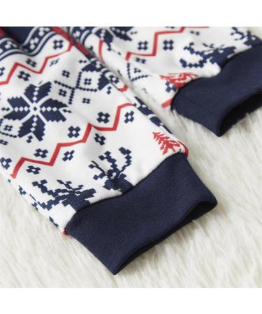PatPat Family Christmas PJs Matching Sets - Reindeer & Snowflake Patterned Sleepwear for Couples & Kids (8-9 Years) - Royal Blue - Buy Online on SooperMarket.com