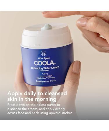 COOLA Organic Water Cream Face Moisturizer SPF 50 with BlueScreen Technology 1.5 oz - Buy Online on SooperMarket.com