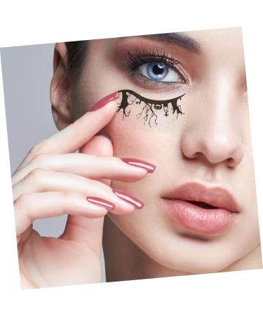 HAPINARY 4 Pairs Halloween Eyeliner Stickers Christmas Face Stickers Eyeliner Stencil Sticker Face Decals Pvc - Buy Online on SooperMarket.com