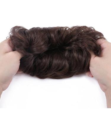 Medium Brown Messy Hair Scrunchies Thick Bun Extensions 45g Updo Ponytail Hairpiece Chignons - Hair Accessories - Buy Online on SooperMarket.com