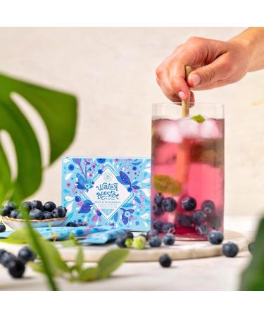 Water Booster Beverage Mix with Vitamin C | A a Blueberry Flavor | Low Calorie & Sugar | 12x2.5g Pack - Buy Online on SooperMarket.com