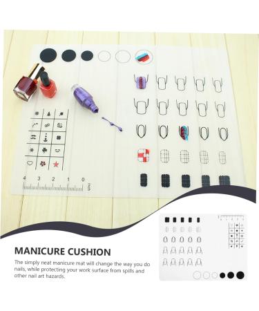 minkissy 1pc Silicone Manicure Pad Silicone Pad White Printing - Buy Online on SooperMarket.com