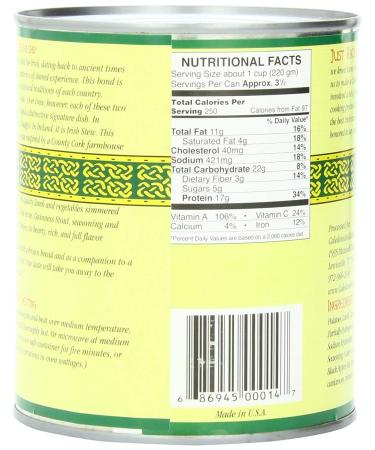 Caledonian Kitchen County Cork Irish Stew With Lamb - 28 oz can - Buy Online on SooperMarket.com