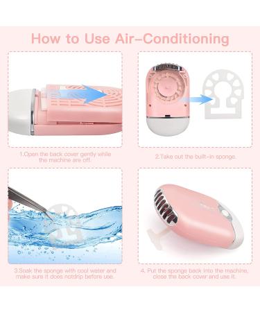 Rechargeable Handheld Mini Fan Lash Dryer for Eyelash Extensions - Pink - Buy Online on SooperMarket.com