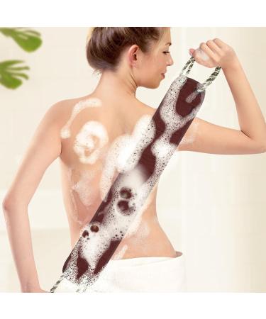 KALLORY Exfoliating Back Scrubber & Shower Towel - Ideal Bath Tool for Men & Women | Man-Made Plant Fiber Exfoliation - Buy Online on SooperMarket.com