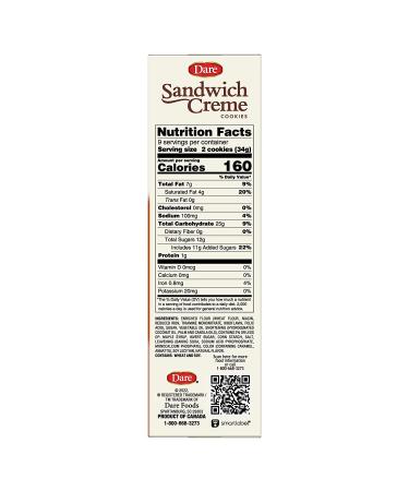 Dare Maple Leaf Crme Cookies - Classic Canadian Cookie with Real Maple Syrup - Peanut Free - 10.6 Ounces (Pack of 12) - Buy Online on SooperMarket.com