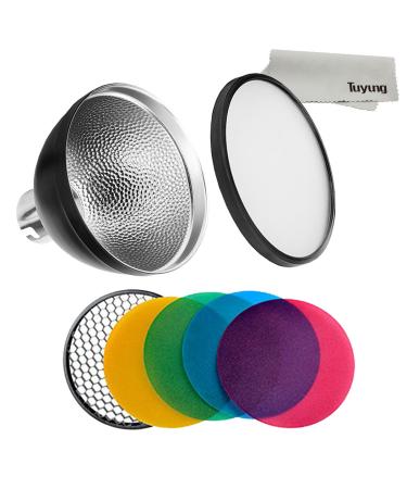Godox AD-S2 Standard Reflector with Soft Diffuser and ad-s11 Witstro Flash Speedlite Accessories for Godox AD200 AD200PRO AD360 AD360II Flashes
