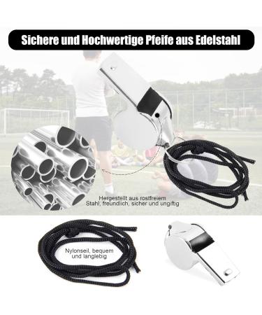 Buy Heedpeiur 5-Piece Sports Referee Whistle Set - Stainless Steel Signal Whistles with Lanyard for Coaches & Kids - Loud Sound Perfect for Sports Lessons - International Shipping Available - Buy Online on SooperMarket.com