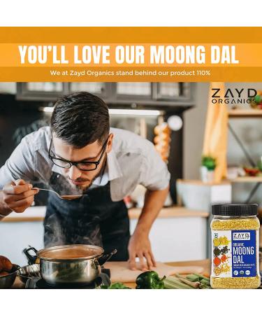 Zayd Organics Moong Dal Split Mung Beans USDA Organic - 1.75lbs (800g) - Buy Online on SooperMarket.com