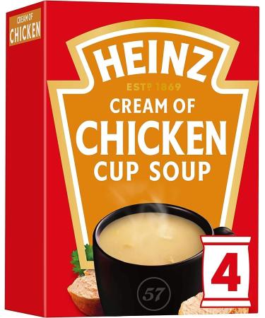 Heinz Cream of Chicken Cup Soup 6 x 68g - 24 Sachets | Delicious Instant Soup Mix - Buy Online on SooperMarket.com