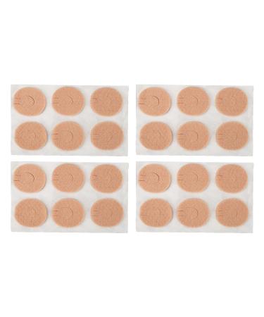 Felt Callus Cushions 24pcs Feet Pads Soft Breathable Sweat Absorption Adhesive Callous Cushions for Foot Callous Pads Callus Trimmers Protect Calluses from Rubbing on Shoes