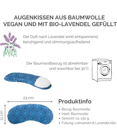 Bodhi Soft Cotton Eye Cushion | Organic Linseed & Lavender | Vegan Eye Mask for Yoga Relaxation & Meditation | Multiple Designs Available - Buy Online on SooperMarket.com