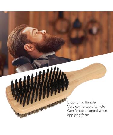 2PC Bartbrush Set - Soft Double-Sided Mustache & Facial Shaving Brushes for Men | Knot Removal Grooming Tool for Home & Salon - Buy Online on SooperMarket.com