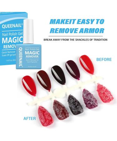 2 * 15ml Gel Nail Polish Remover Gel Remover for Nails Peel Off In 3-5 Minutes Quickly & Easily Removes Gel Nail Polish Gel Polish Remover with Cuticle Pusher Nail Files Blue - Buy Online on SooperMarket.com
