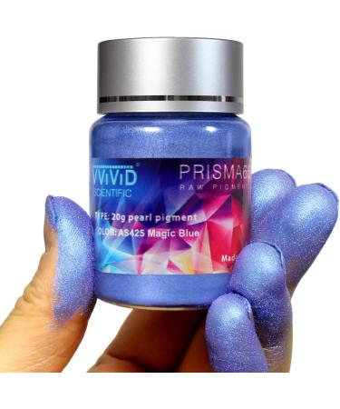 VViViD Prisma65 Magic Blue Metallic Pearl Powder 20g - Raw Pigment for Stunning Results - Buy Online on SooperMarket.com