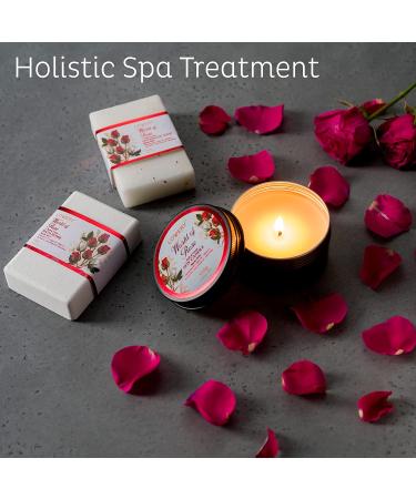 Red Rose Spa Gift Set for Women - 35 Piece Stress Relief Kit for Thank You, Birthday, Mom, Christmas - Nail Care, Body Scrub, Bubble Bath, Bath Bomb & More - Buy Online on SooperMarket.com