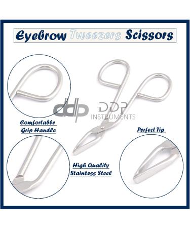 DDP Slant Scissor Tweezers 0.03 lb - Professional Eyebrow Grooming Tool - Buy Online on SooperMarket.com