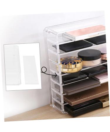 PRETYZOOM Cosmetic Storage Box Storage Drawers Desk Storage Drawer Makeup Palettes Organizers Eye Shadow Blush Transparent 24x23x6.5cm - Buy Online on SooperMarket.com