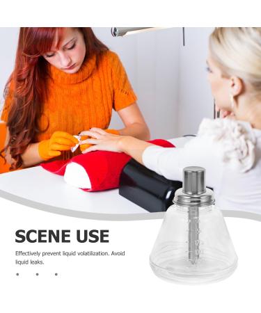 Baluue Push-down Dispenser Bottle - Empty Refillable Pump Bottle Empty Cleaner Storage Bottle for Nail Polish Remover Liquid - Buy Online on SooperMarket.com
