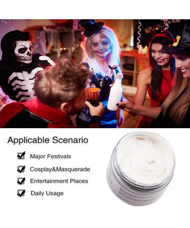 White Hair Color Wax 4.23 oz - Temporary Hairstyle Cream for Party, Cosplay, Halloween - Natural & Easy to Apply for Daily Use, Date or Clubbing! - Buy Online on SooperMarket.com