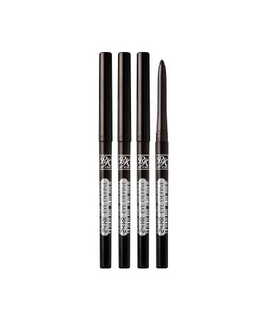Ruby Kisses Waterproof 24HR Eye Define Eyeliner (4 Count, Deep Brown) 4 Count (Pack of 1) Deep Brown