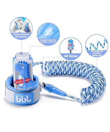 WSZCML Anti Lost Wrist Link with Key Lock | Reflective Toddler Safety Harness Rope Leash - Blue (2M/6.56 ft) - Buy Online on SooperMarket.com