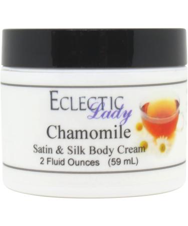 Eclectic Lady Chamomile Satin and Silk Cream Body Cream Body Lotion 2 oz - Shea Butter Aloe Silk Amino Acids Vitamin E Phthalate-Free Handcrafted in USA - Perfect For Women 2 Ounce (Pack of 1)
