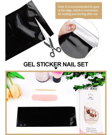 Kalolary 20PCS Dark Red Gel Nail Polish Strips - Self-Adhesive Wraps with File and Stick | UV/LED Lamp Required - Buy Online on SooperMarket.com