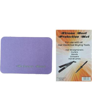 Extreme Heat Protection Safety Flat Mat for GHD Hair Straighteners and Tongs etc (Purple) - Buy Online on SooperMarket.com