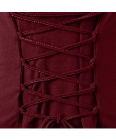 Renaissance Women's Lace-Up Hooded Robe Dress - Vintage High-Low Cloak [Color 05, Size Small] - Buy Online on SooperMarket.com