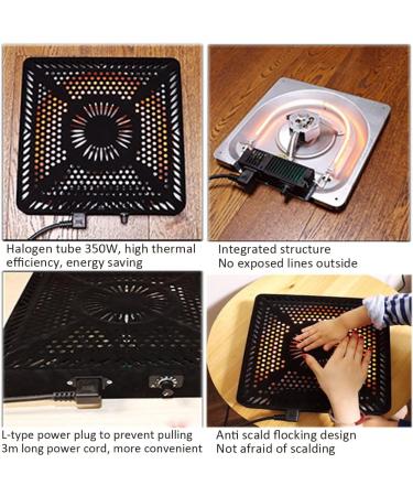 ZCBYBT Under Counter Heater 350W - Portable Kotatsu Halogen Tube Heater & Foot Warmer Accessories for Cozy Warmth - Buy Online on SooperMarket.com