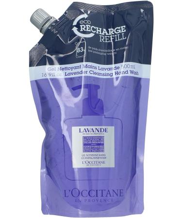 L'Occitane Lavendar Cleansing Hand Wash Refill  16.9 Fl Oz (Pack of 1) Lavender
