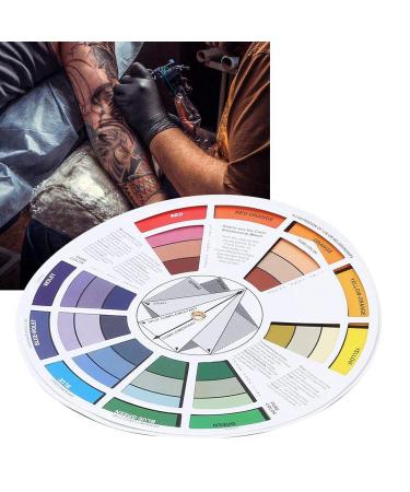 Multi-Color Tattoo Color Wheel Guide for Art Classroom & Business - Buy Online on SooperMarket.com