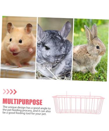 Rabbit Rack Feeder for Cage Holder for Rabbits Pet Feeder Metal Rack Metal Feeder Feeder Hamster Holder Cage Guinea Pig Wrought Iron Ferrets - Buy Online on SooperMarket.com