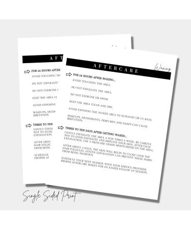 75 Wax Consumption & Post-Treatment Forms | A1 Size | Client Signature | 25 Intake 25 Constant 25 Follow-Up | International Shipping - Buy Online on SooperMarket.com