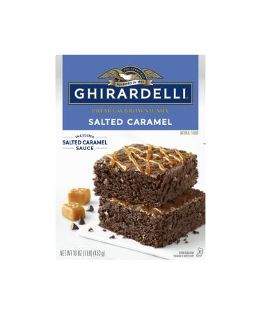 GHIRARDELLI Salted Caramel Premium Brownie Mix, 16 Oz (Pack of 12)