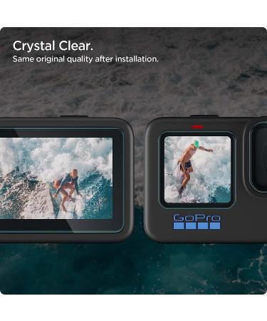 Spigen Tempered Glass Screen Protector designed for GoPro Hero 11 / GoPro Hero 10 / GoPro Hero 9 - Multi Pack - Buy Online on SooperMarket.com