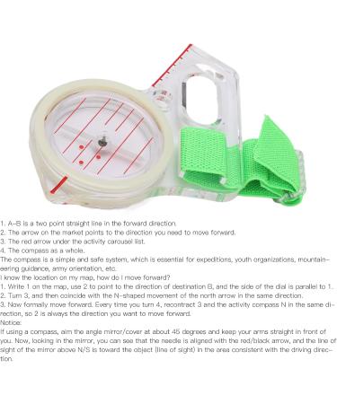 High-Performance Waterproof Thumb-Orientation Compass | Durable Acrylic | Quick Needle Setting for Survival & Outdoor Navigation - Buy Online on SooperMarket.com