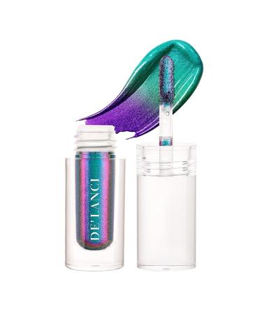 ecofavor Multichrome Metallic Liquid Eyeshadow - High Pigmented & Long Lasting Sparkle in Color Shift Violet Blue Teal Green - 10ml - Buy Online on SooperMarket.com
