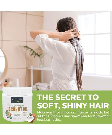 Organic Coconut Oil - Unrefined and Cold-Pressed  Natural Hair Oil  Skin Oil and Cooking Oil with Fresh Flavor  Non-GMO Extra Virgin Coconut Oil (Aceite de Coco)  USDA Organic  32 oz - Buy Online on SooperMarket.com