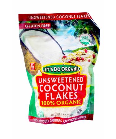 Edward & Sons Let's Do Organic 100% Organic Unsweetened Coconut Flakes 7 oz (200 g)