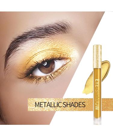 Liquid Gold Glitter Eyeshadow | Long-Lasting Metallic Shine for Halloween & Christmas Party Makeup - Buy Online on SooperMarket.com