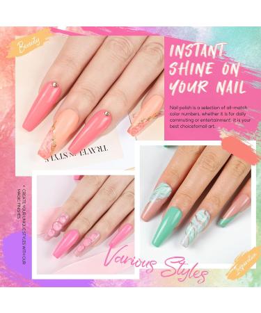 PEACECOLOR Gel Nail Kit with Electric Nail File - 15Pcs Gel Nail Polish Sets | 36W UV/LED Nail Lamp, Top/Base Matte Coat | Professional Manicure Tools & Decoration - PH0021 - Buy Online on SooperMarket.com