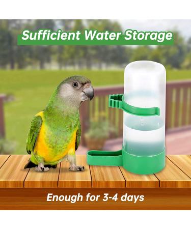 Gosear Bird Water Dispenser for Cage - Automatic No Mess Gravity Feeder for Parrot, Parakeets, Cockatiel, Budgie Lovebirds - 4PCS 140ml - Buy Online on SooperMarket.com