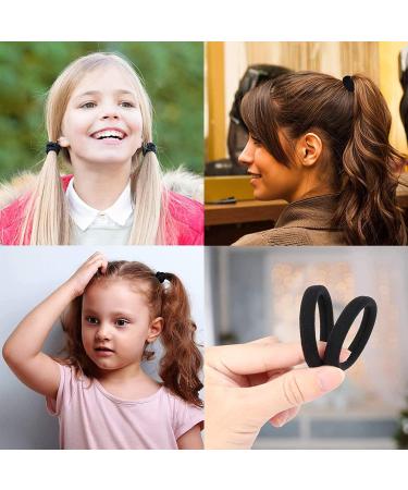 50 Multicolor Hair Ties for Girls | Elastic Rubber Bands Set for Kids - Perfect for Ponytails & Hairstyles - Buy Online on SooperMarket.com