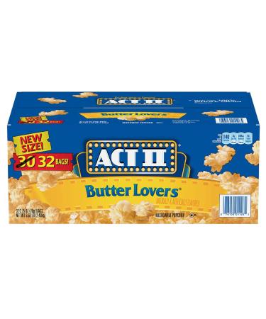 Act II Butter Lovers Microwave Popcorn - 28/2.75 Ounce