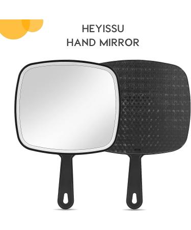 HEYISSU Extra Large Hand Mirror with Handle - 9 W x 12.4 L - Perfect for Shower and Shaving - Buy Online on SooperMarket.com
