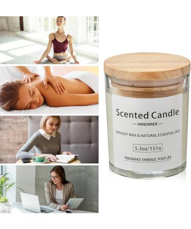 VETOUR Glass Aromatherapy Candles 2PCS Gardenia & Jasmine Scented Soy Candle Set - 10.6 OZ - 80 Hours - Natural Essential Oils - Perfect Gift for Women - Mother's Day/Christmas - Buy Online on SooperMarket.com